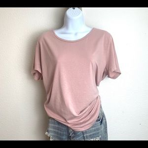 Divided H&M perfect soft blush pink tee shirt top